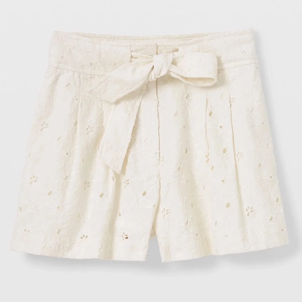 Club Monaco Eyelet ‘Blanc de Blanc’ Shorts